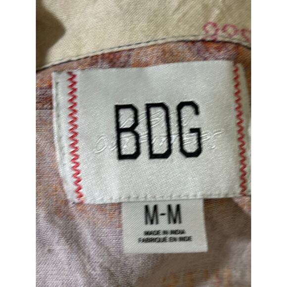 BDG Jasper dress, mermaids, pink/tan, medium, bohemian, coastal, streetwear - Picture 7 of 8
